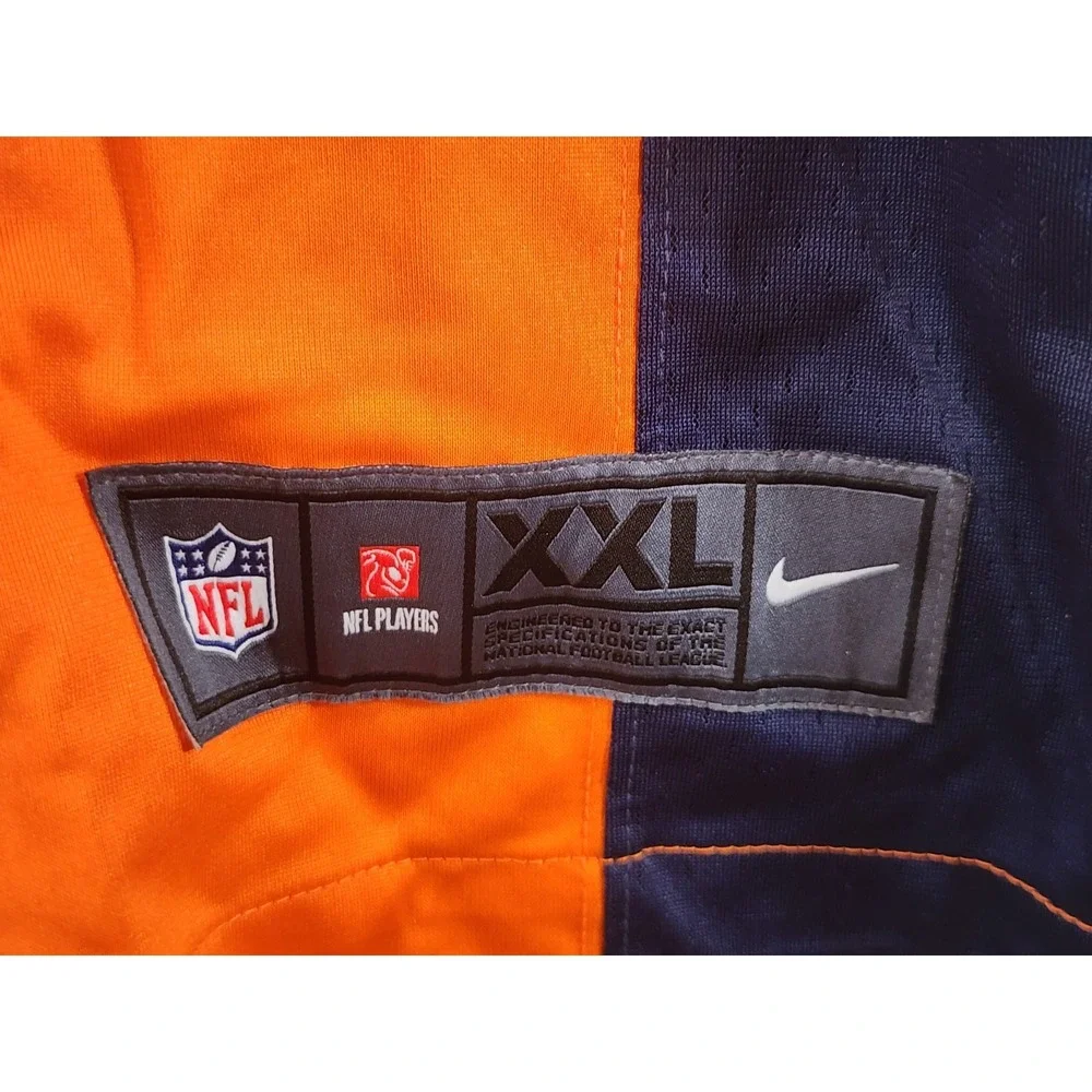 NEW! Russell Wilson #3 Denver Broncos On-Field Game NFL NIKE Jersey Orange XXL